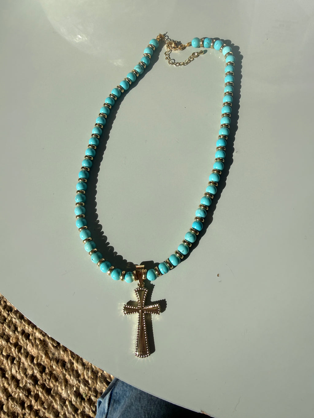 Collar Cruz Azzurra